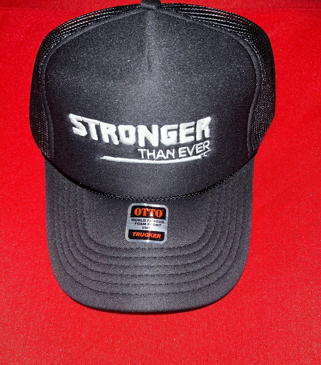 STE Trucker Hat- Black and white